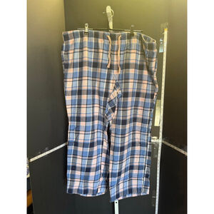 Women's Old Navy XXL Blue Pink Plaid Flannel Pajama Pants